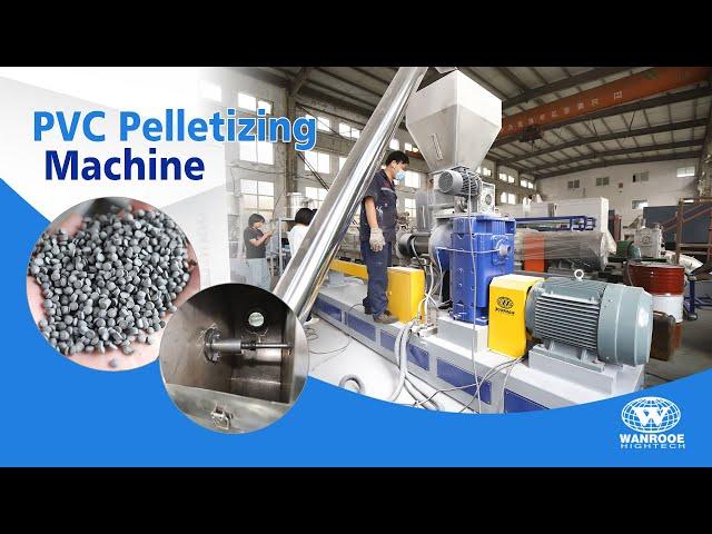 100-1000kg/h Waste Plastic Pelletizer Machine PVC Material Granulator Line