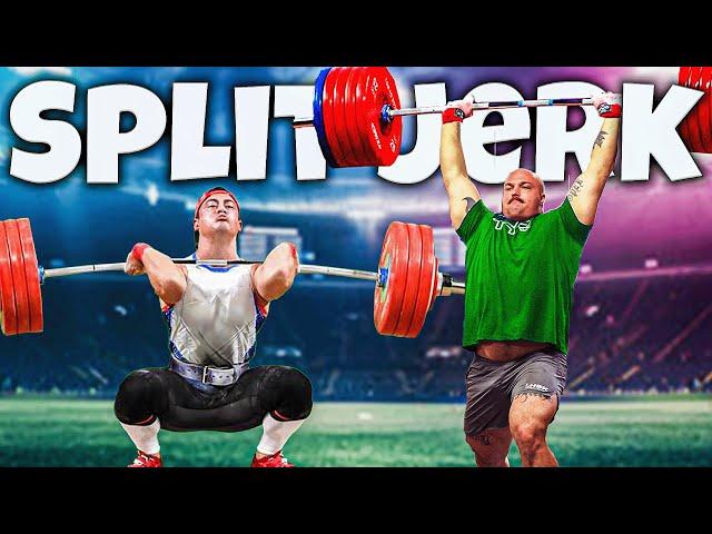 Olympic Athlete Teaches World’s Strongest Man The Split Jerk W/ Sonny Webster