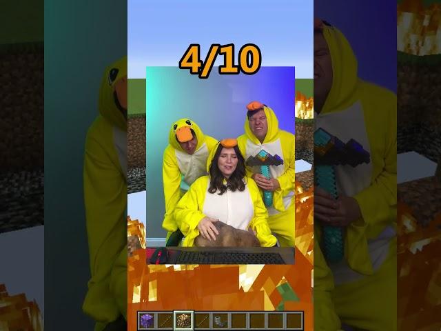 Minecraft: Who made Passo Bem Solto best? w/ @SharpeFamilySingers  #Shorts