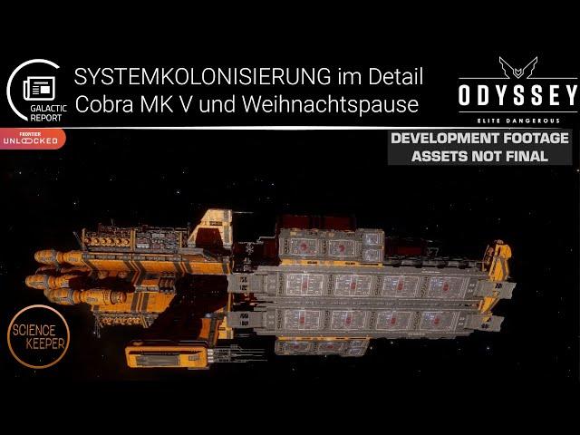 Elite Dangerous: SYSTEMKOLONISIERUNG IM DETAIL - Cobra MK V - Weihnachtspause steht an