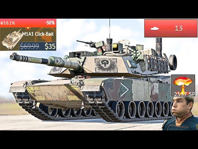 The "Deadliest" MBT In War Thunder - M1A1 Click-Bait