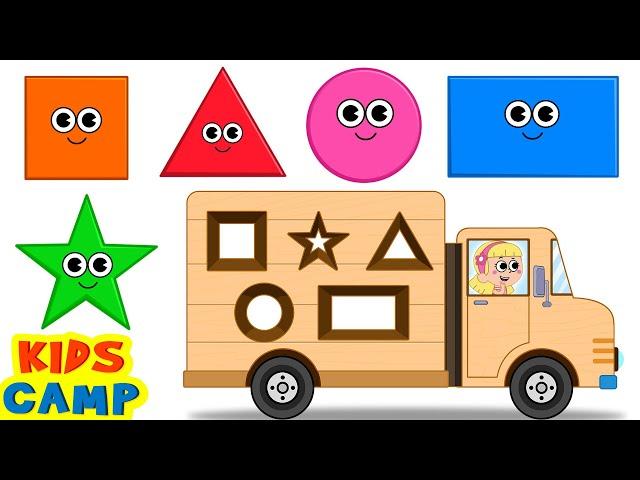 Best Learning Videos for Toddlers | Learning Colors and Shapes for Kids with Wooden Truck Toy