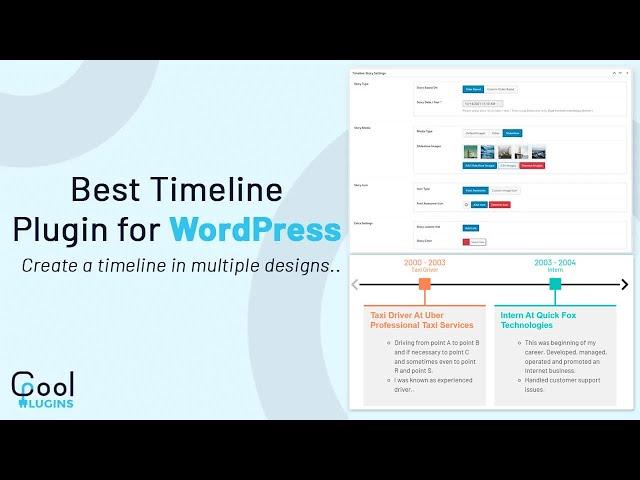 Showcase Company History using Cool Timeline Pro WordPress Timeline Plugin