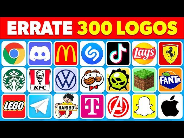 Errate das Logo in 3 Sekunden | 300 berühmte Logos | Logo-Quiz 2024