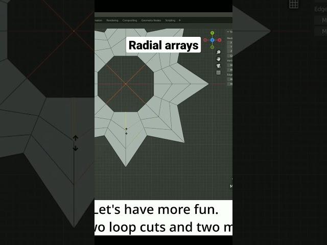 Non-destructive radial Arrays in Blender