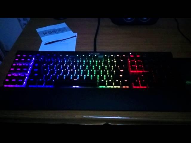 Corsair K95 RGB - Rainbow Wave with persistent typing