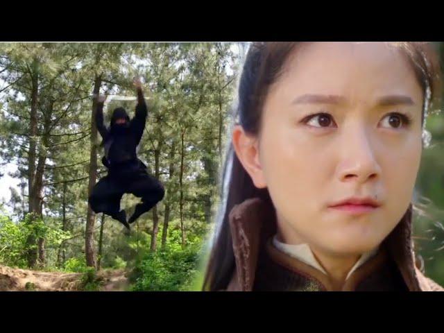 Anti-Japanese Kung Fu Film:Japanese ninjas attack a girl,but her kung fu is invincible,killing them