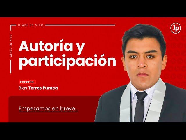 Clase gratuita sobre autoría y participación