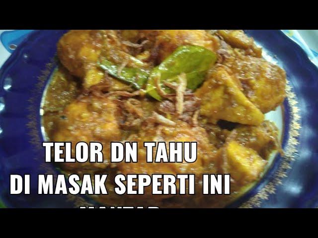 Rendang Telor di campur Tahu//Resep Ala2 Aku aja//mamah wahab