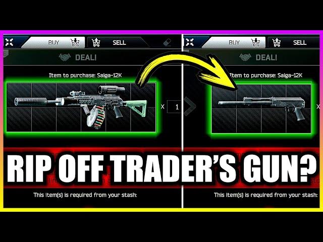 You Can Rip Off Mods From Trader's Guns on Trading Tab? - Tarkov PVE