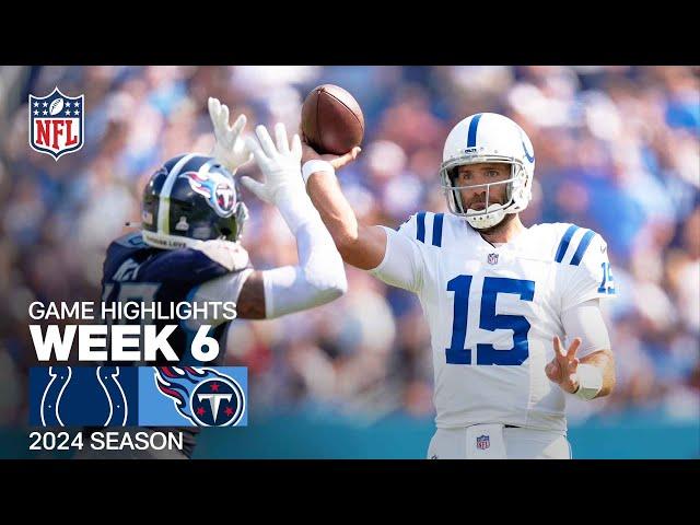 Indianapolis Colts vs. Tennessee Titans | 2024 Week 6 Game Highlights