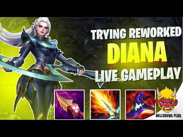 Trying Reworked Diana (She's Quite Good!) - Wild Rift HellsDevil Plus Gameplay