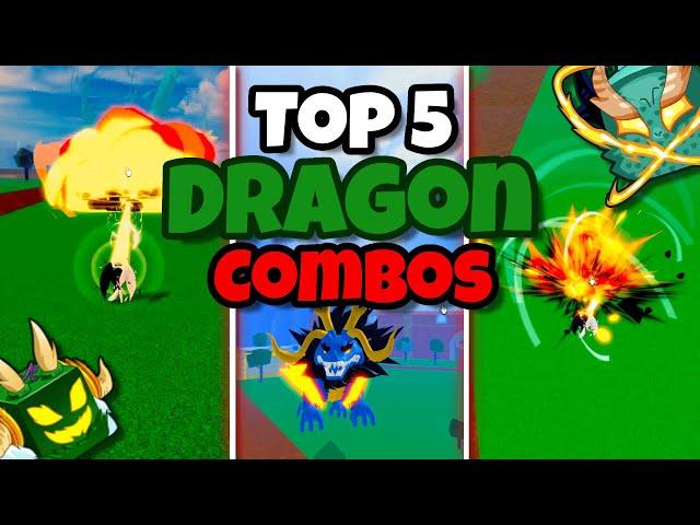 Top 5 *NEW* Dragon Combos In BloxFruits!!! | [Dragon Rework]