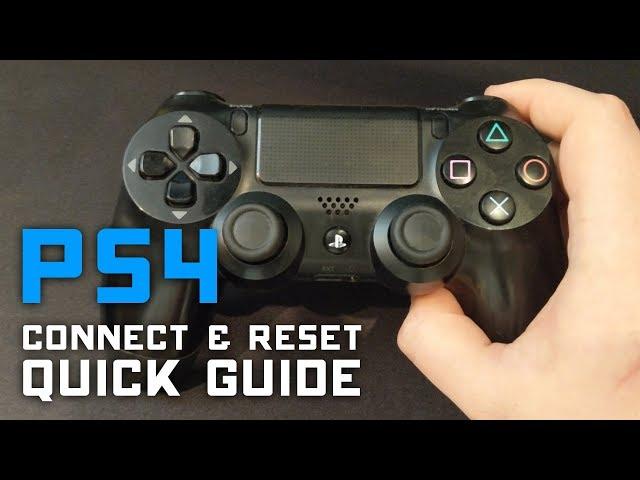 How to Reset & Connect PS4 Controller to PC & PS4  Quick Guide