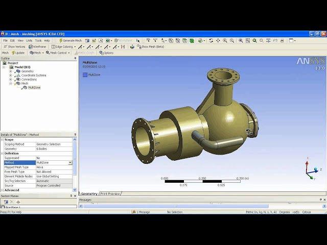 Efficient Meshing Tutorial with Ansys Workbench