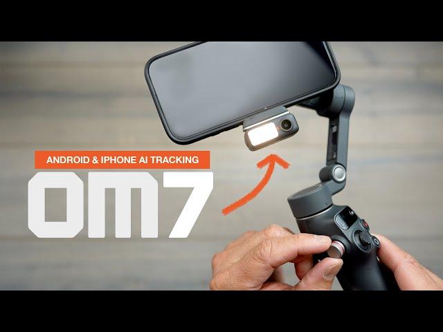 DJI Osmo Mobile 7 & 7P Android and iPhone AI tracking, Mic Mini integration + Light