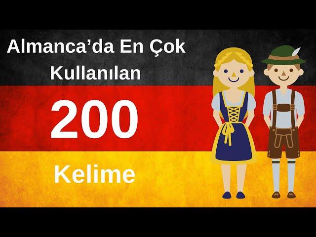 Almancada En Çok Kullanılan Kelimeler - 200 Tane | A1 Almanca Tek Videoda