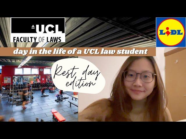 day in the life of a ucl law student: REST DAY!! (gym, groceries, cooking & sleep!)