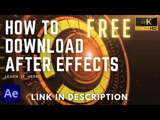 How to Download Adobe After Effects For Free | After Effects | FREE SOFTWARE | Free After Effects