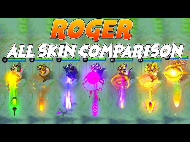 Roger All Skin MLBB Comparison 2022 Edition