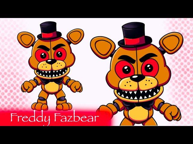 How to Draw Freddy Fazbear | Step-by-Step Tutorial