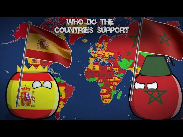 WHO DO THE COUNTRIES SUPPORT? SPAIN or MORROCO?  Alternative Mapping P37