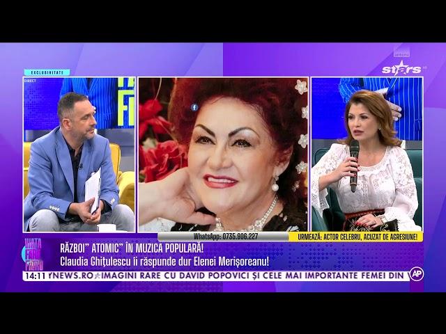 Claudia Ghițulescu dezminte acuzațiile pe care i le-a adus Elena Merișoreanu: „M-a blestemat”