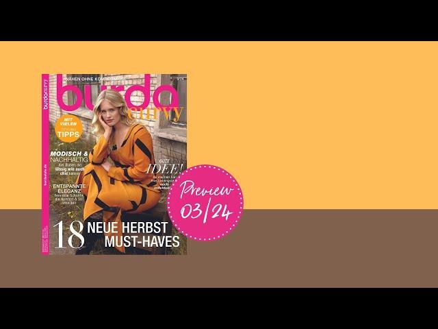 Einblick in die burda curvy #3/24