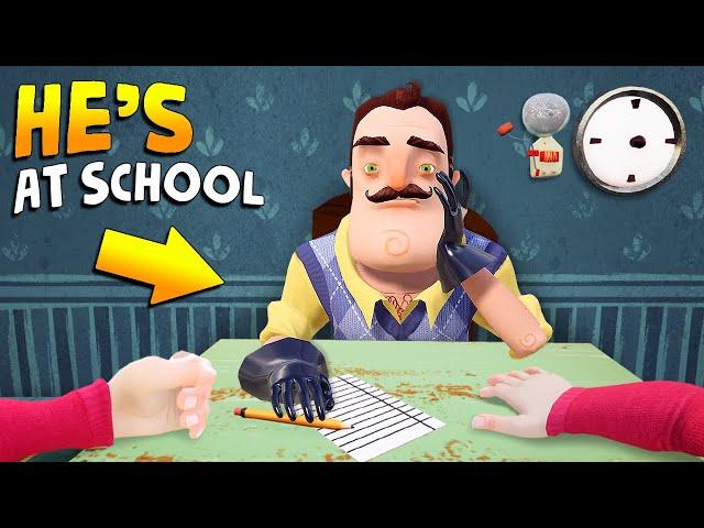 Forcing the Neighbor to ATTEND MY SCHOOL!!! | Hello Neighbor Gameplay (Mods)