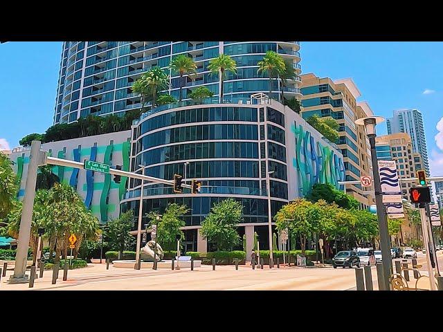 Downtown Fort Lauderdale 2024 Walking Tour in 4K - Fort Lauderdale, Florida