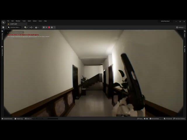 Gameplay  | Unreal Engine 5.2 + ALS  + ragdoll + Bodycam Effect + Niagara Particles| TEST