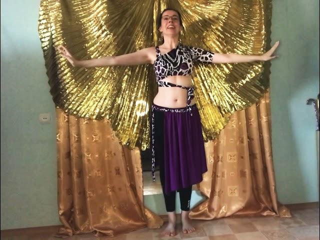 Восточные танцы для начинающих онлайн - разминка. Belly dance for beginners - warm up