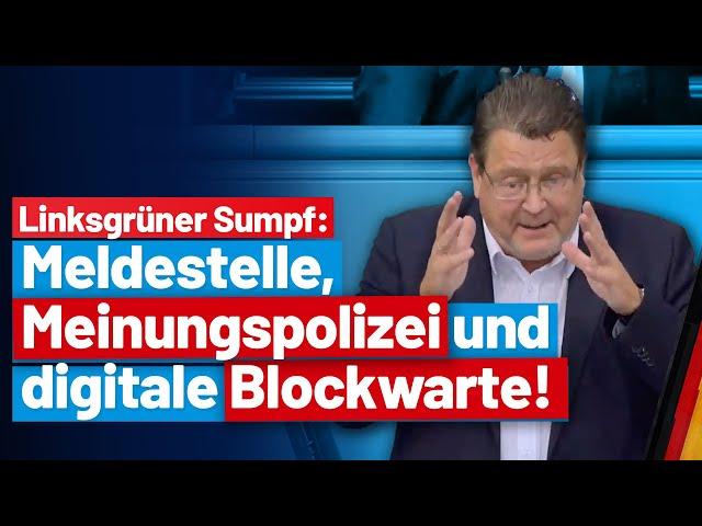 Meldestelle aus linksgrünem Sumpf: Die Gleichschaltung geht weiter!  Stephan Brandner - AfD-Fraktion