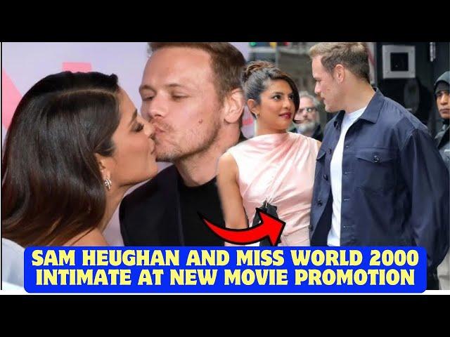 Sam Heughan and Miss World 2000 intimate at new movie promotion