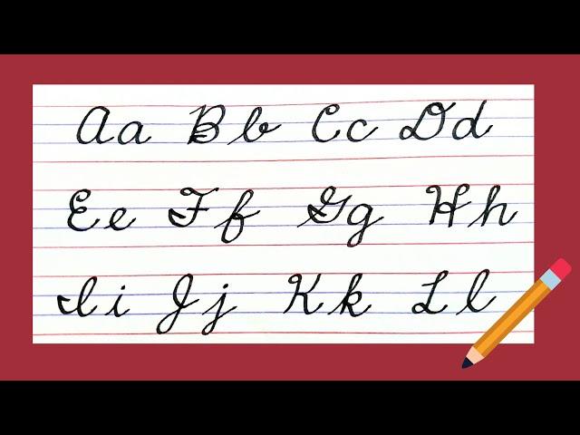 New American Cursive writing A to Z, Small letters & Capital letters, Cursive handwriting EASY