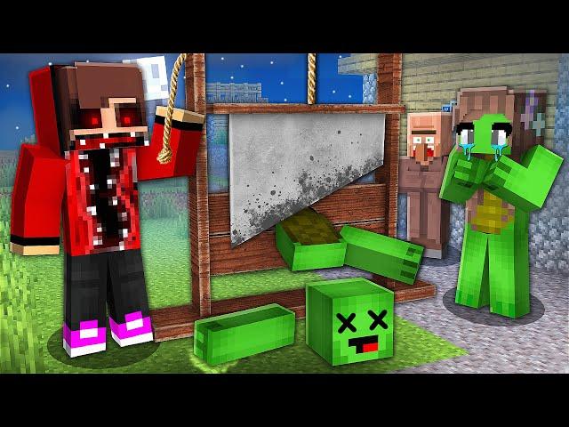 Why MUTANT JJ WANT to KILL Mikey with a GUILLOTINE in Minecraft Challenge - Maizen