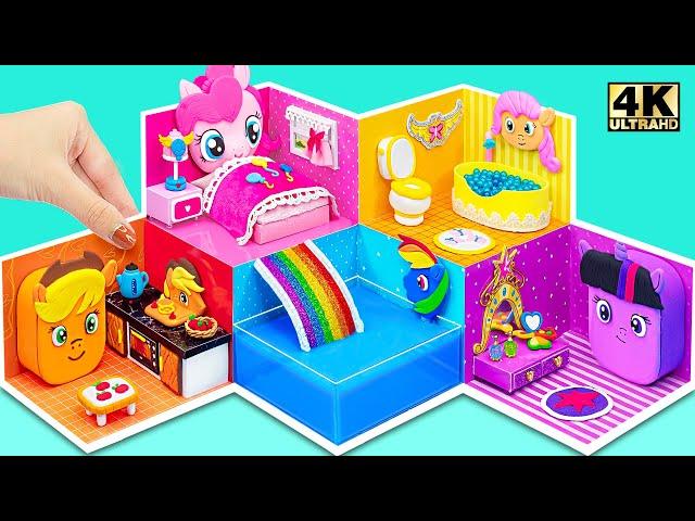 How To Make 5 Color My Little Pony Unicorn Miniature House for Pet ️ DIY Miniature Cardboard House