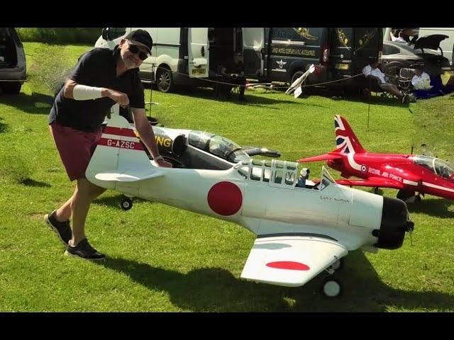 1/4 SCALE RC CARF HARVARD AT-6 TEXAN - MOKI 250cc 5 CYLINDER RADIAL FOURSTROKE AT NLMFC # 2 - 2024