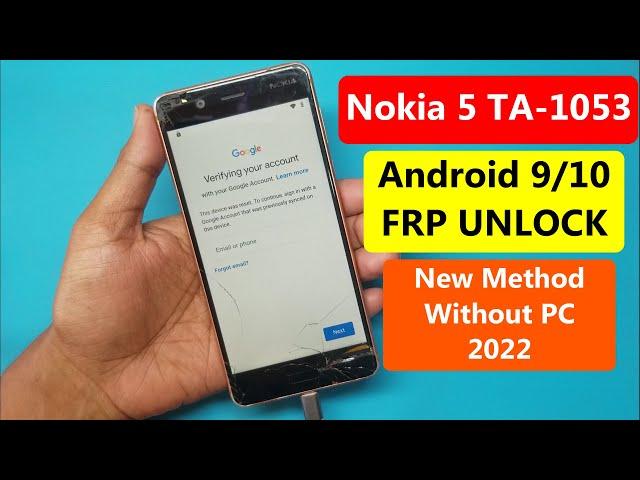 Nokia 5 FRP Bypass Android 10 Without Pc | Nokia TA-1053 Frp/Google Account Lock Unlock Without Pc