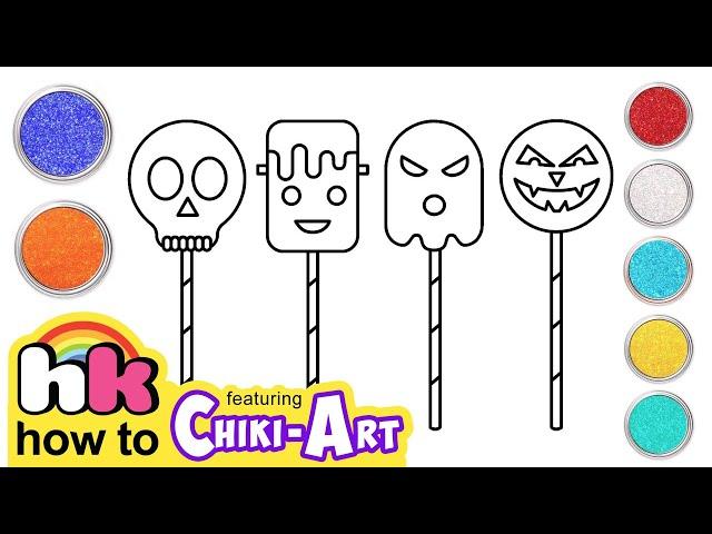 Chiki Art | Halloween | Draw and Paint Halloween Candies + More Halloween Art | HooplaKidz How To