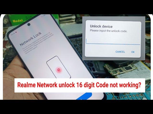 REALME NETWORK UNLOCK 16 DIGIT CODE NOT WORKING SOLUTION