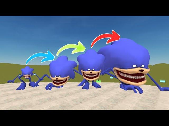 Evolution of Blue  Shin Sonic Nextbots in Playground mod in Garry's Mod Mobile