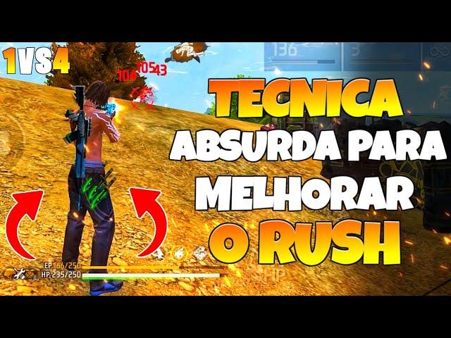 MELHORE 80% O SEU RUSH JOGANDO ASSIM!! FREE FIRE DICAS