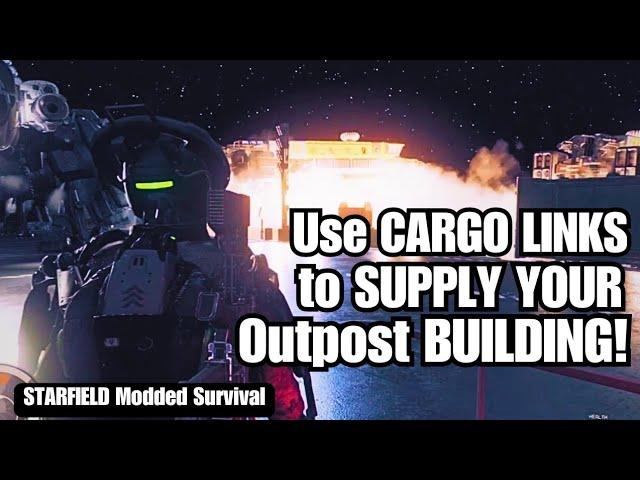 How to Use CARGO LINKS to Supply YOUR Outpost BUILDING! #starfield #starfieldxbox #starfieldgameplay