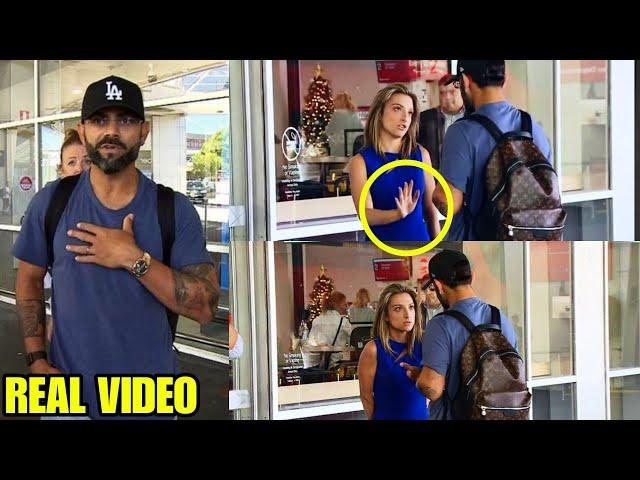 Virat Kohli furious argument with Australian Media Journalist at Airport