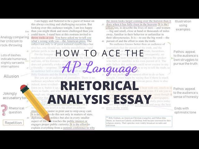 How to Ace the AP Language Rhetorical Analysis Essay | Annotate With Me