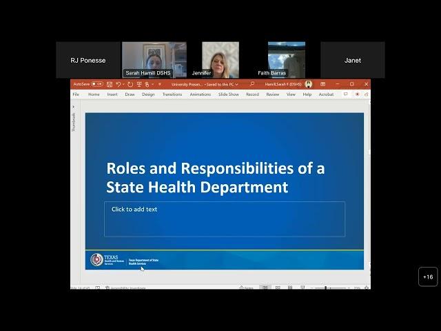 Texas Department of State Health Services Information Session