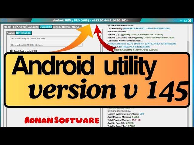 Android utility tool pro AUP V145 2024 latest version download (Mfdl tool)