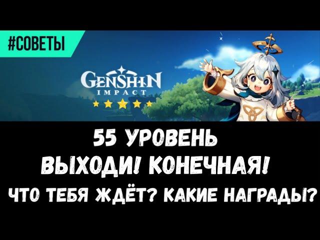 Genshin Impact 55 уровень - это КОНЕЦ!(Что тебе даст 8 мир и какие награды\Награда за 60 уровень)