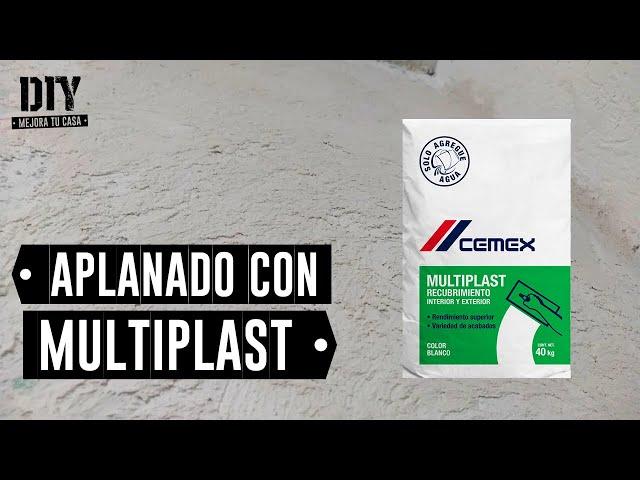 Cómo hacer un APLANADO con MULTIPLAST aplanado con TEXTURA | MEJORA TU CASA DIY